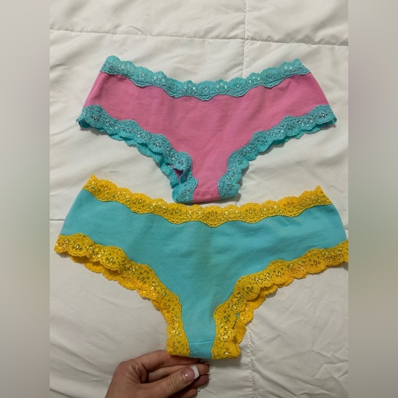 Lace trim cheeky panty bundle sexy - Picture 2 of 5